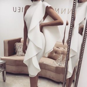 Donnée Par Dieu White Statement Dress